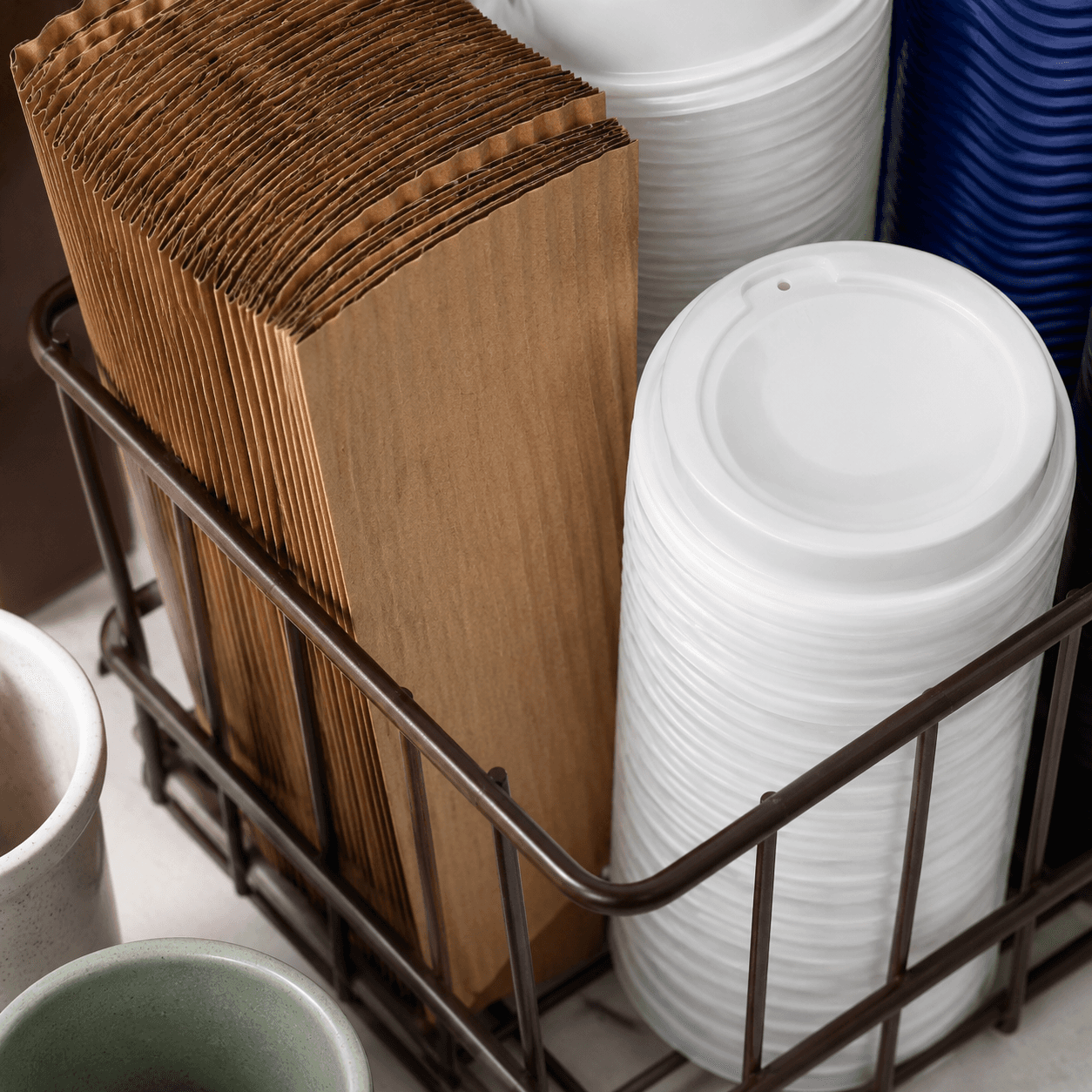 Cup Sleeve Basket close-up detail