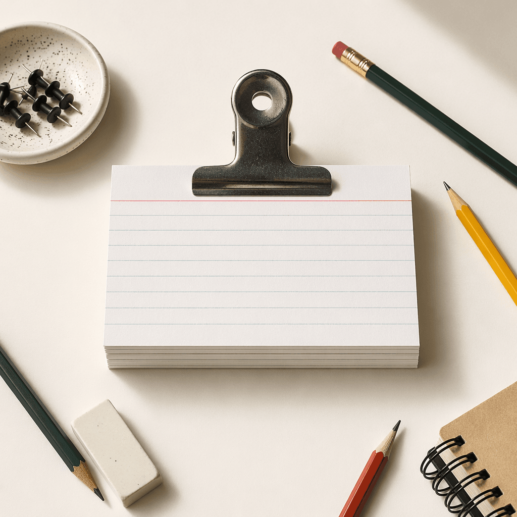 Project Index Card Set — view 1