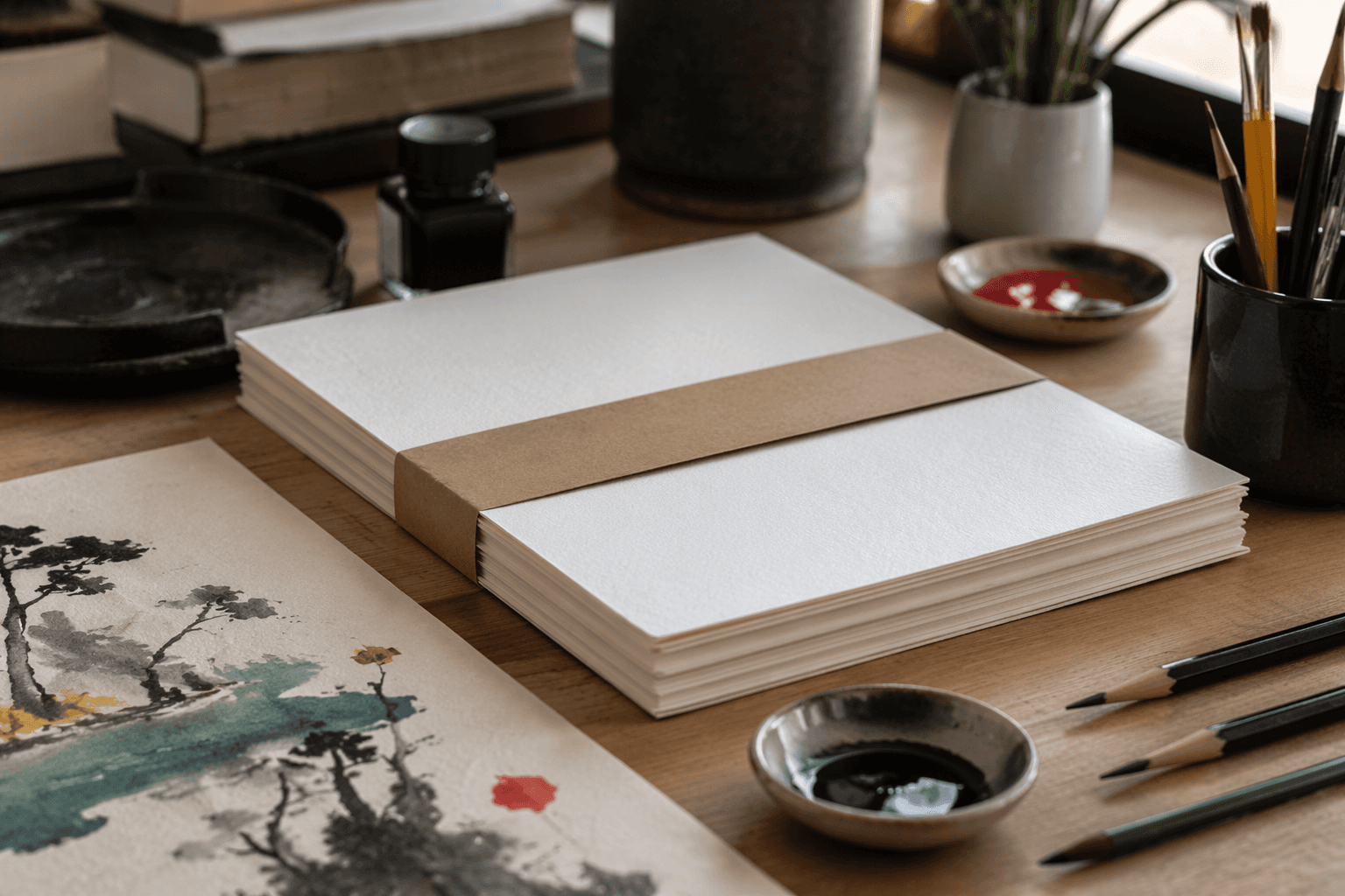 Refill Paper Pack in use on a desk