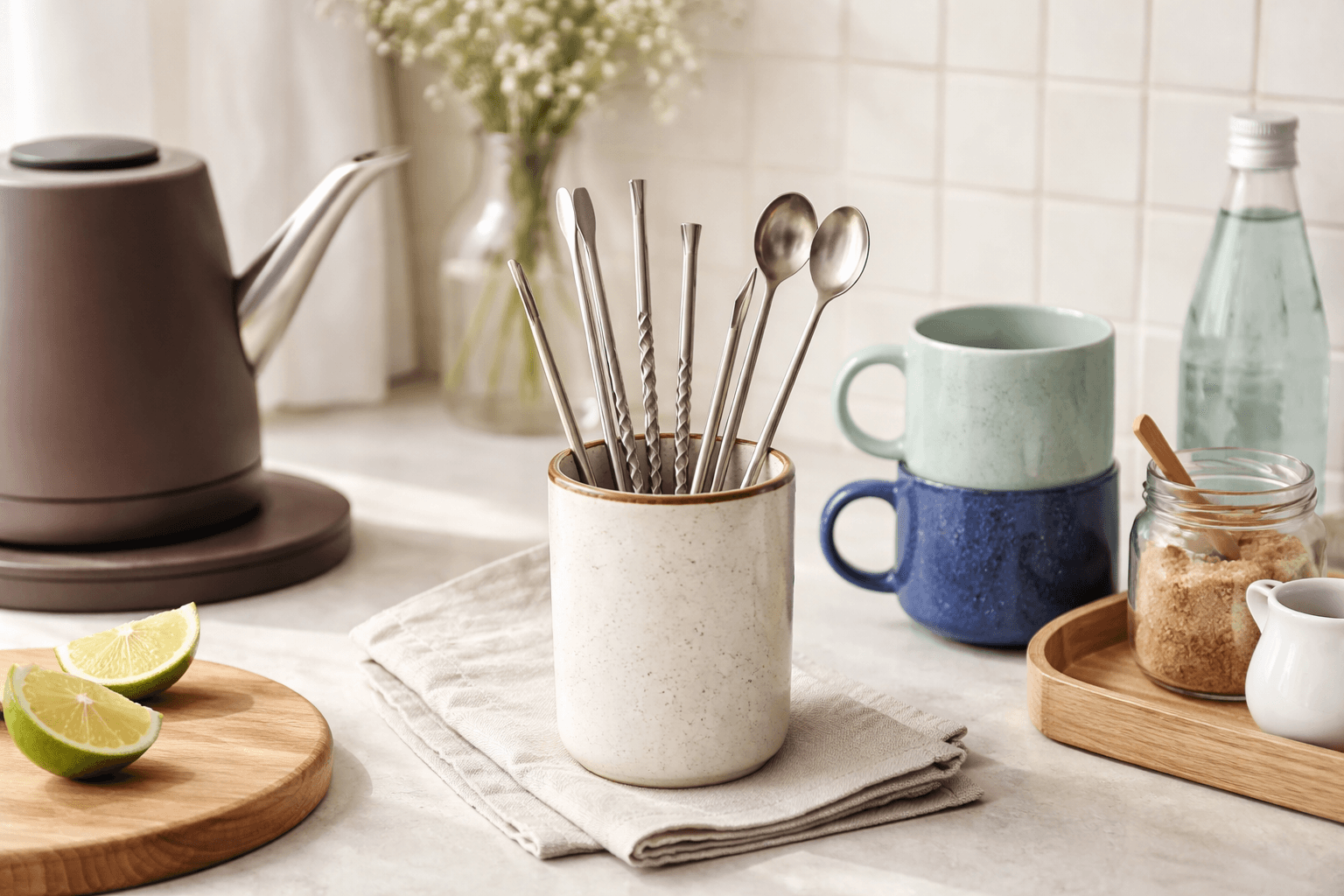 Stirrer Cup styled on a drink station